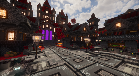 Ashen Throne Spawn - gothic infernal Minecraft spawn, screenshot 4