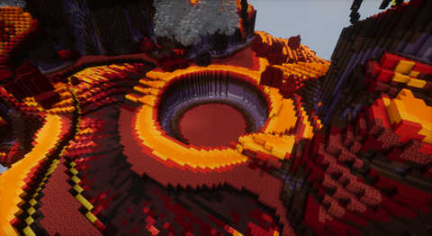 Tiny Volcano Arena — Minecraft pvp arena, screenshot 2