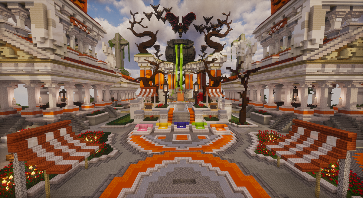 Halloween Olympus Hub — Greek Minecraft spawn, screenshot 3