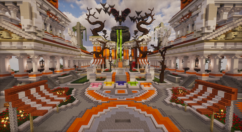 Halloween Olympus Hub — Greek Minecraft spawn, screenshot 3