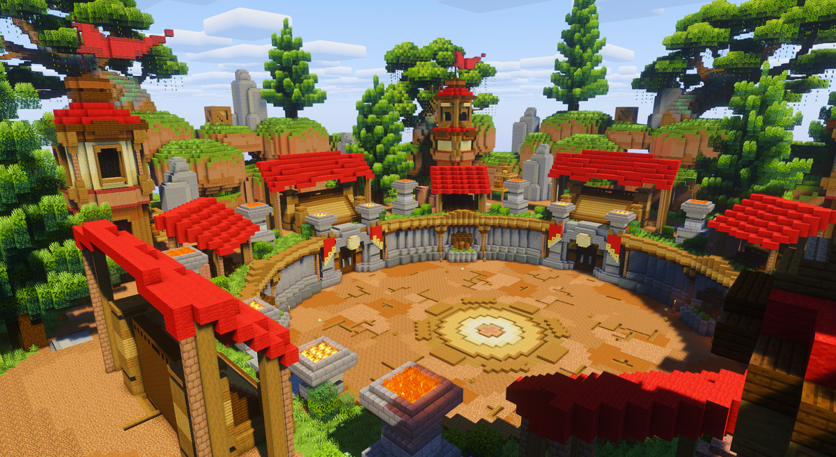 Medieval Forest Arena — Medieval Minecraft PvP arena, screenshot 3
