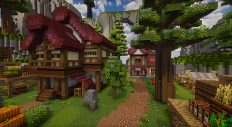 Eldenwood Village Spawn — Medieval Minecraft spawn, screenshot 6