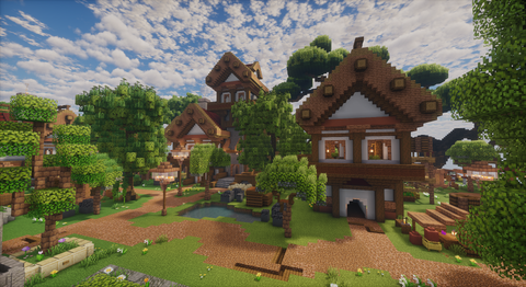 Ravenwood Spawn — Medieval Minecraft spawn, screenshot 2