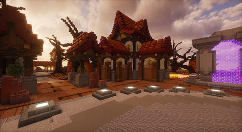 Halloween Crimsonvale Lifesteal Warzone - Halloween lifesteal Minecraft spawn with warzone, screenshot 4