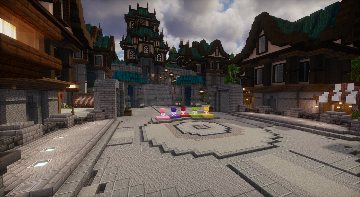 Azurecrest Kingdom Spawn — Medieval Minecraft spawn, screenshot 3