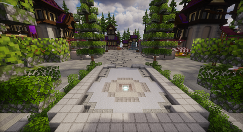 Amethyst Castle Spawn — Medieval Minecraft spawn, screenshot 3