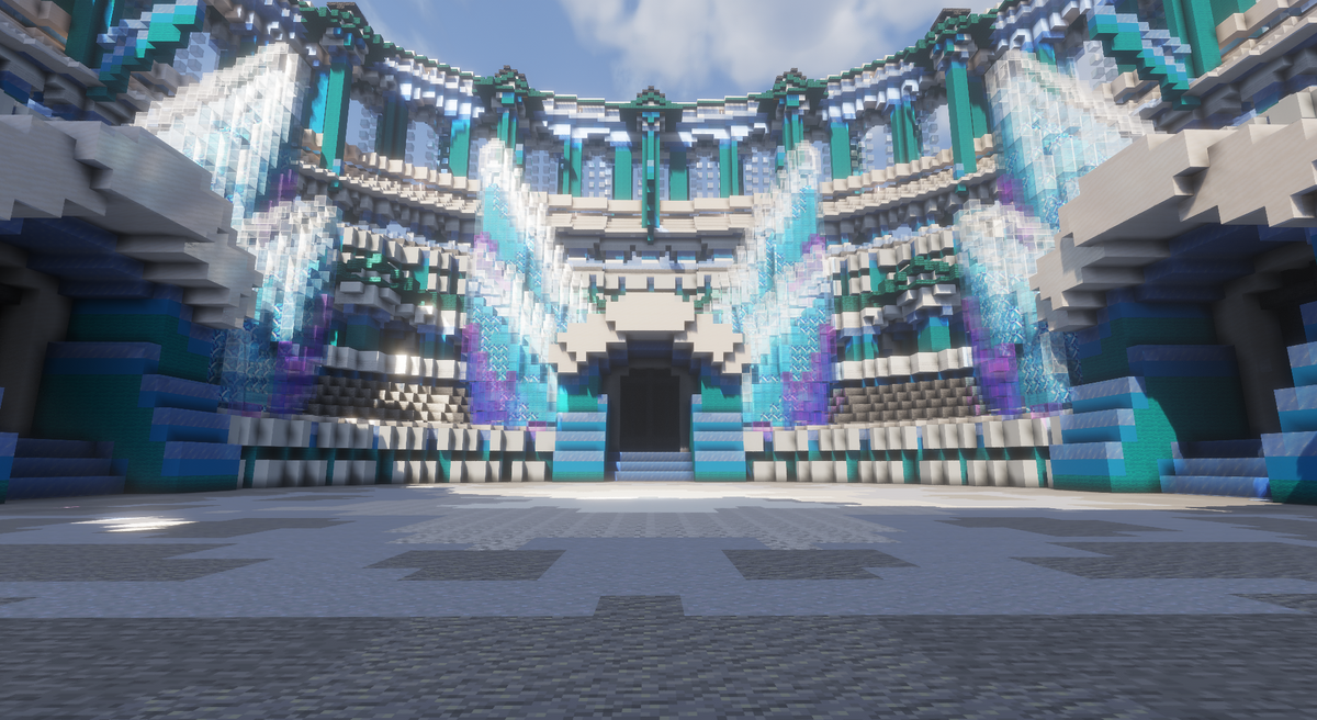 Tiny Ice Coliseum — Winter Minecraft coliseum, screenshot 2