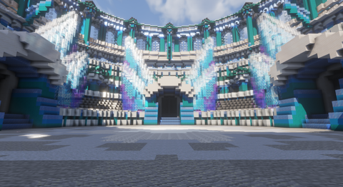 Tiny Ice Coliseum — Winter Minecraft coliseum, screenshot 2