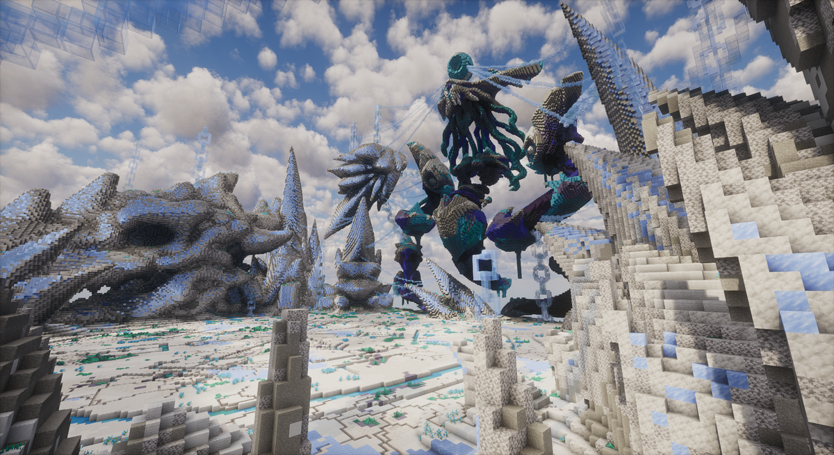 Winter Boss Arena - winter Minecraft boss arena, screenshot 4