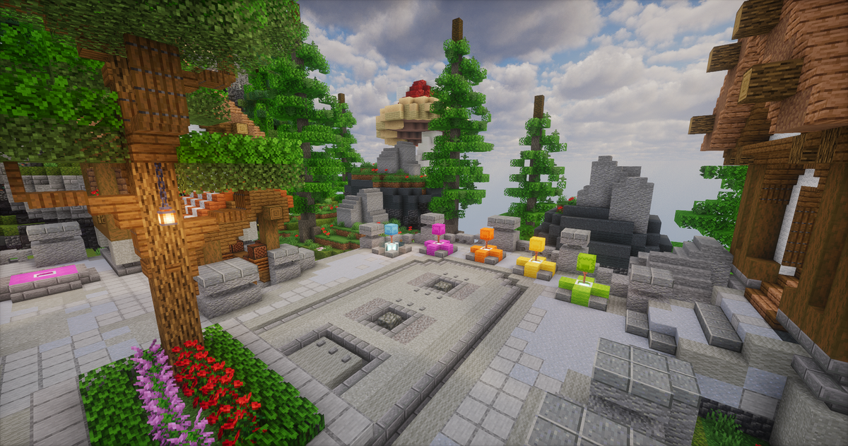 Cute Red Medieval Spawn — Minecraft spawn, screenshot 3