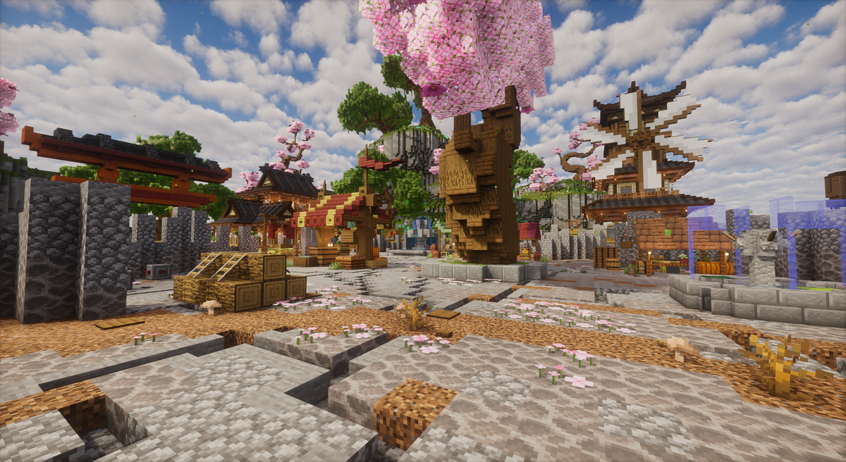 Empire of Kaizora — Japanese Minecraft spawn, screenshot 10