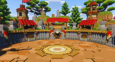 Medieval Forest Arena — Medieval Minecraft PvP arena, screenshot 2