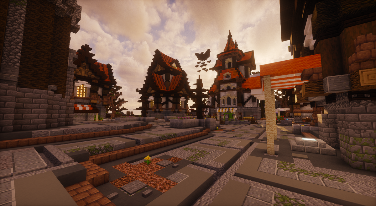 Halloween Medieval Fantasy Spawn - Halloween medieval fantasy Minecraft spawn, screenshot 5