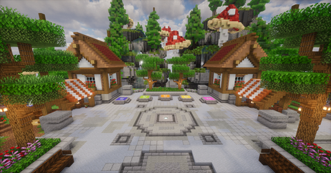 Cute Red Medieval Spawn — Minecraft spawn, screenshot 4