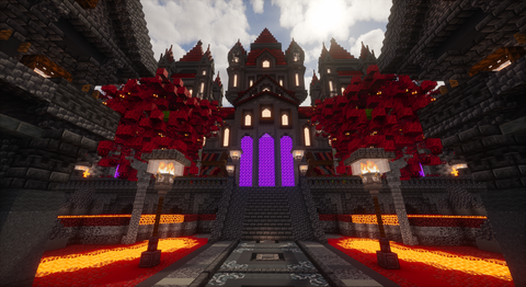 Ashen Throne Spawn - gothic infernal Minecraft spawn, screenshot 5