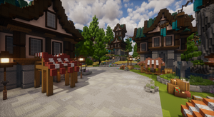 Azurecrest Kingdom Spawn — Medieval Minecraft spawn, screenshot 4