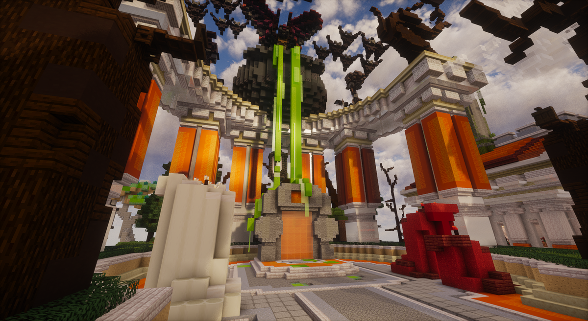 Halloween Olympus Hub — Greek Minecraft spawn, screenshot 4