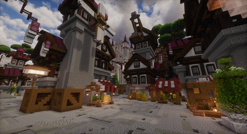 Crimson Royale Spawn — Medieval Minecraft spawn, screenshot 4