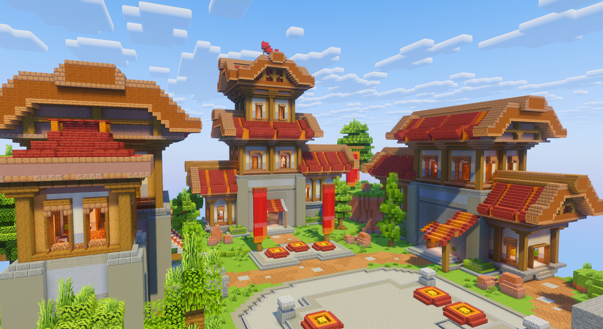 Red Medieval Lobby