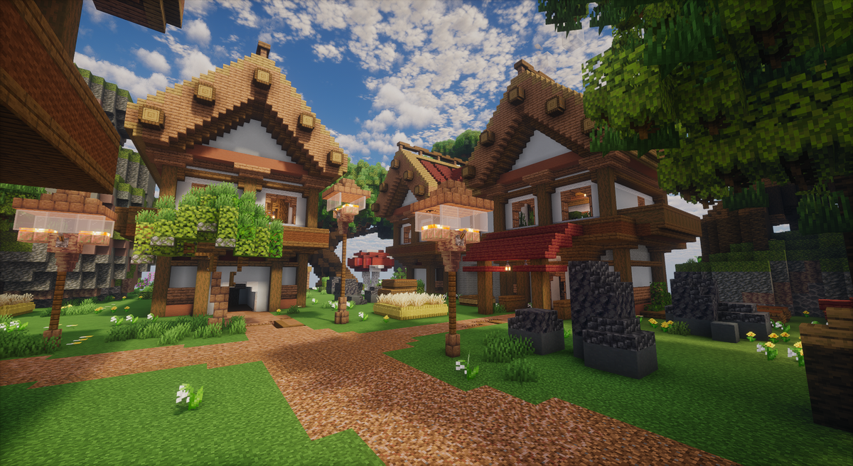 Ravenwood Spawn — Medieval Minecraft spawn, screenshot 1