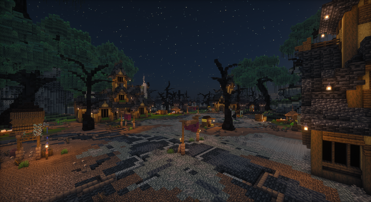 Graveyard Kingdom — Dark Fantasy Minecraft kingdom spawn, screenshot 7