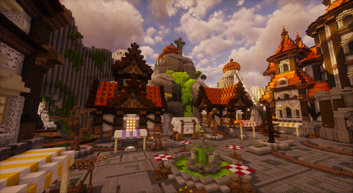 Halloween Medieval Fantasy Spawn - Halloween medieval fantasy Minecraft spawn, screenshot 6