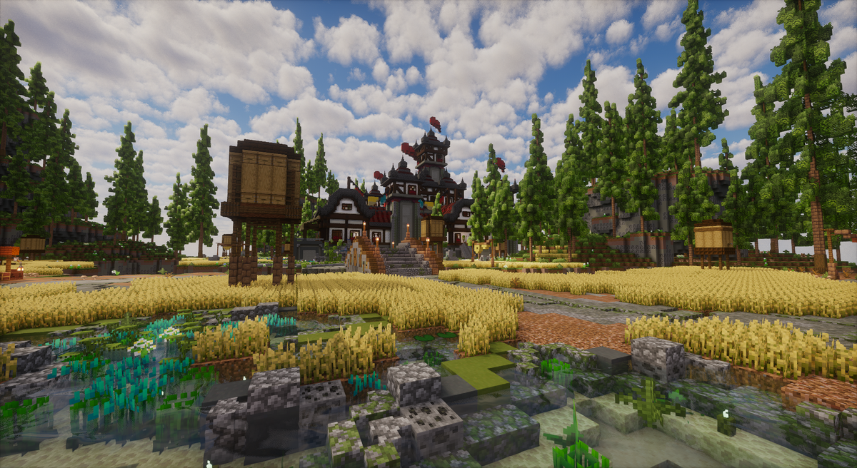 Everpine Village — Medieval Minecraft village spawn, screenshot 7