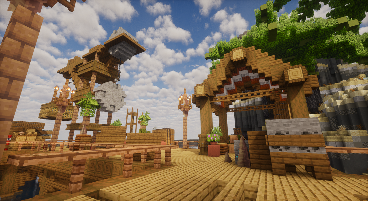 Suncrown Spawn - desert island Minecraft spawn, screenshot 6