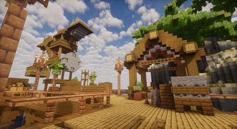 Suncrown Spawn - desert island Minecraft spawn, screenshot 6