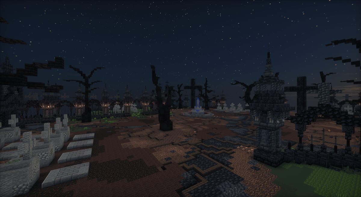 Graveyard Kingdom — Dark Fantasy Minecraft kingdom spawn, screenshot 6