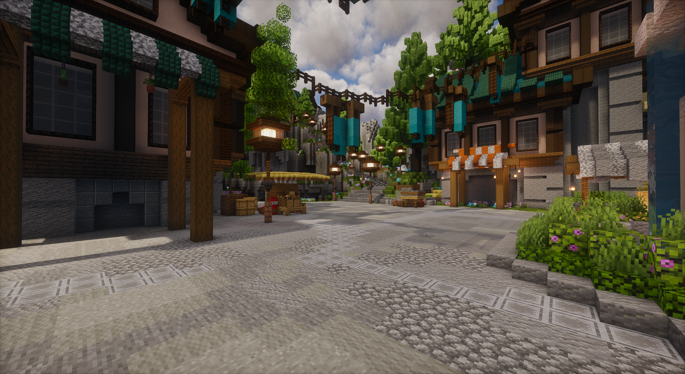 Azurecrest Kingdom Spawn — Medieval Minecraft spawn, screenshot 5