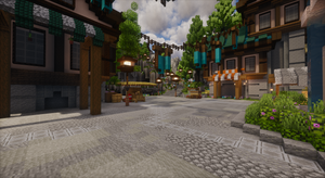 Azurecrest Kingdom Spawn — Medieval Minecraft spawn, screenshot 5