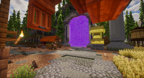 Everpine Village — Medieval Minecraft village spawn, screenshot 6