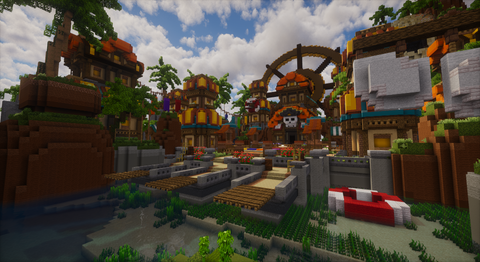 Golden Tide Spawn — Tropical Minecraft spawn, screenshot 2