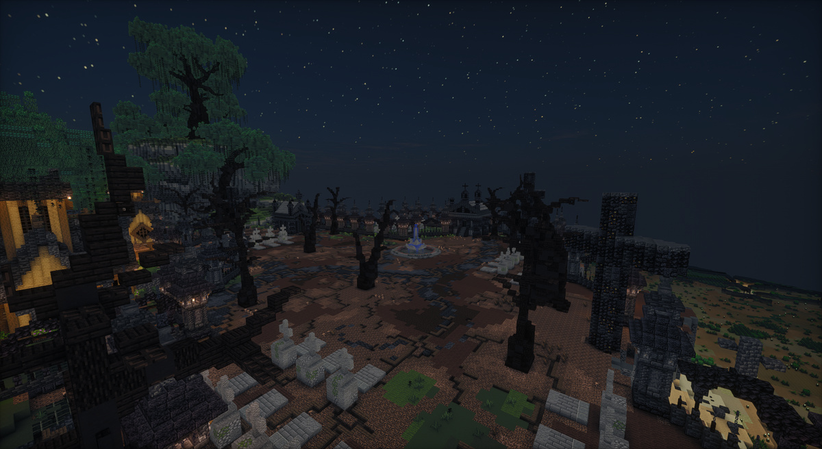 Graveyard Kingdom — Dark Fantasy Minecraft kingdom spawn, screenshot 5