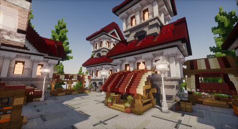 Crownpoint Keep Lobby - royal medieval Minecraft lobby, screenshot 6