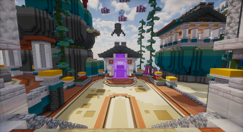 Aqualis Underwater Spawn - underwater fantasy Minecraft spawn, screenshot 6