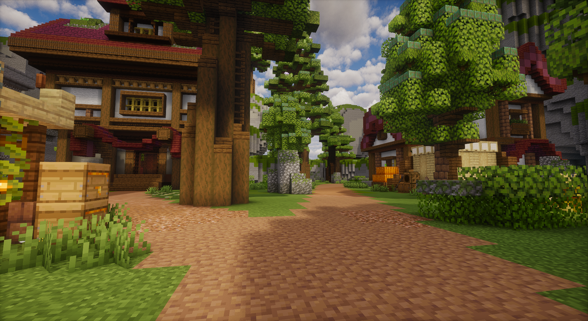 Eldenwood Village Spawn — Medieval Minecraft spawn, screenshot 3