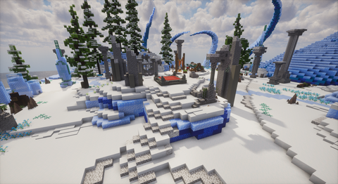 Winter PvP Arena - winter Minecraft PvP arena, screenshot 7