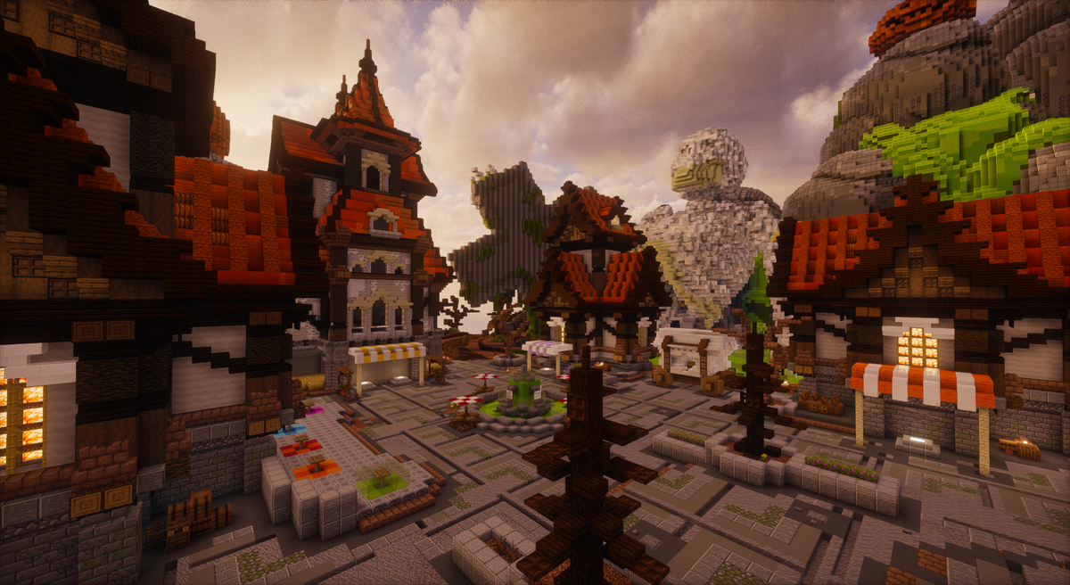 Halloween Medieval Fantasy Spawn - Halloween medieval fantasy Minecraft spawn, screenshot 7