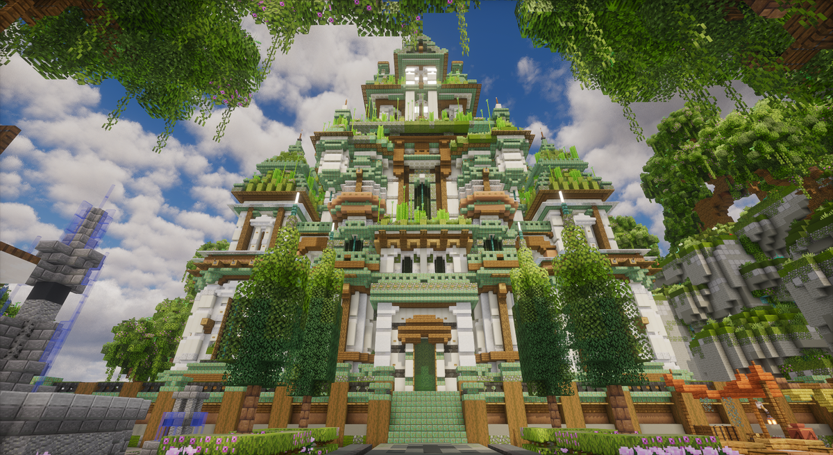 Evergrove Spawn — Fantasy Minecraft spawn, screenshot 1