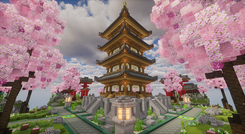Japanese BedWars — Minecraft bedwars map, screenshot 2