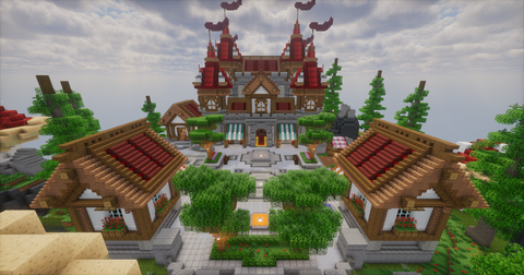 Cute Red Medieval Spawn — Minecraft spawn, screenshot 6