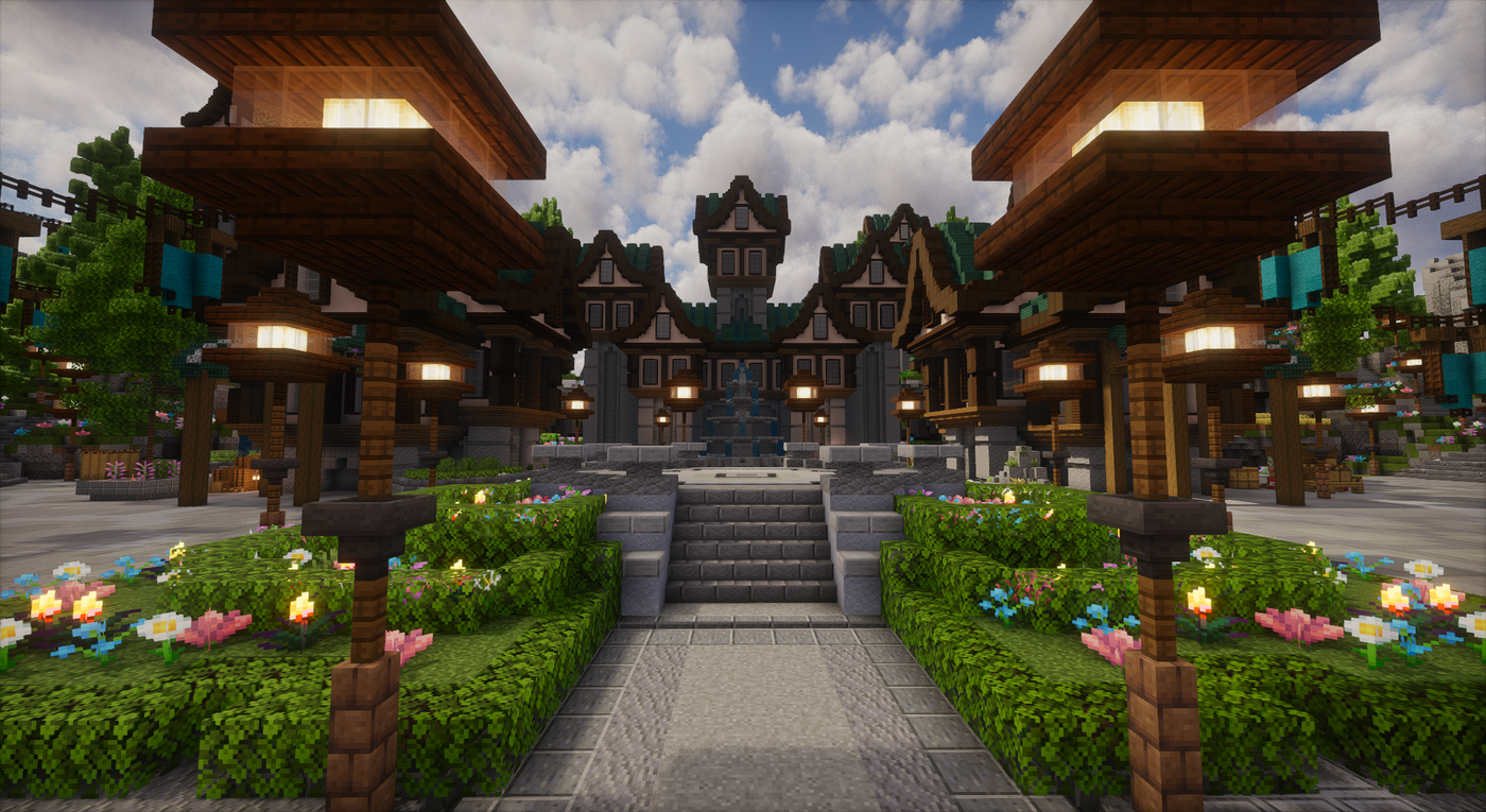 Azurecrest Kingdom Spawn — Medieval Minecraft spawn, screenshot 7
