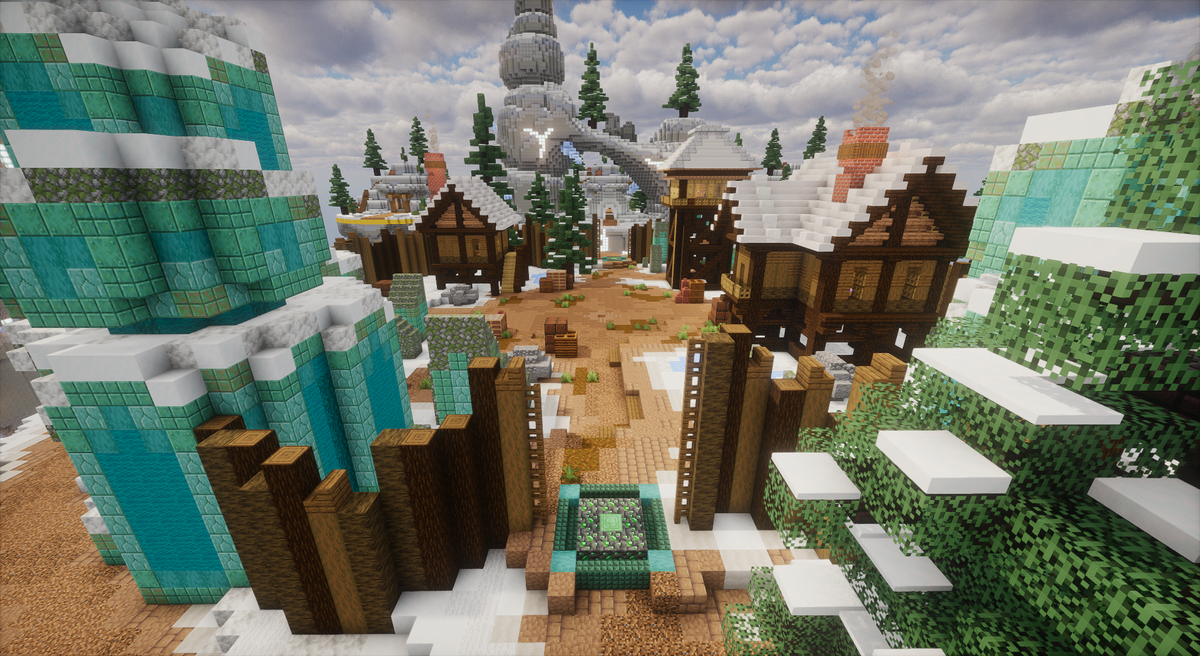 Winter BedWars — Minecraft bedwars map, screenshot 3