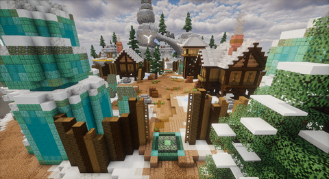 Winter BedWars — Minecraft bedwars map, screenshot 3