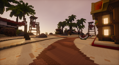 Summer Lifesteal with Warzone — Desert Minecraft warzone, screenshot 2