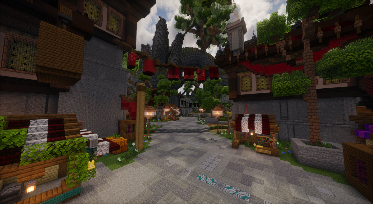 Crimson Crown Castle — Medieval Minecraft spawn, screenshot 7