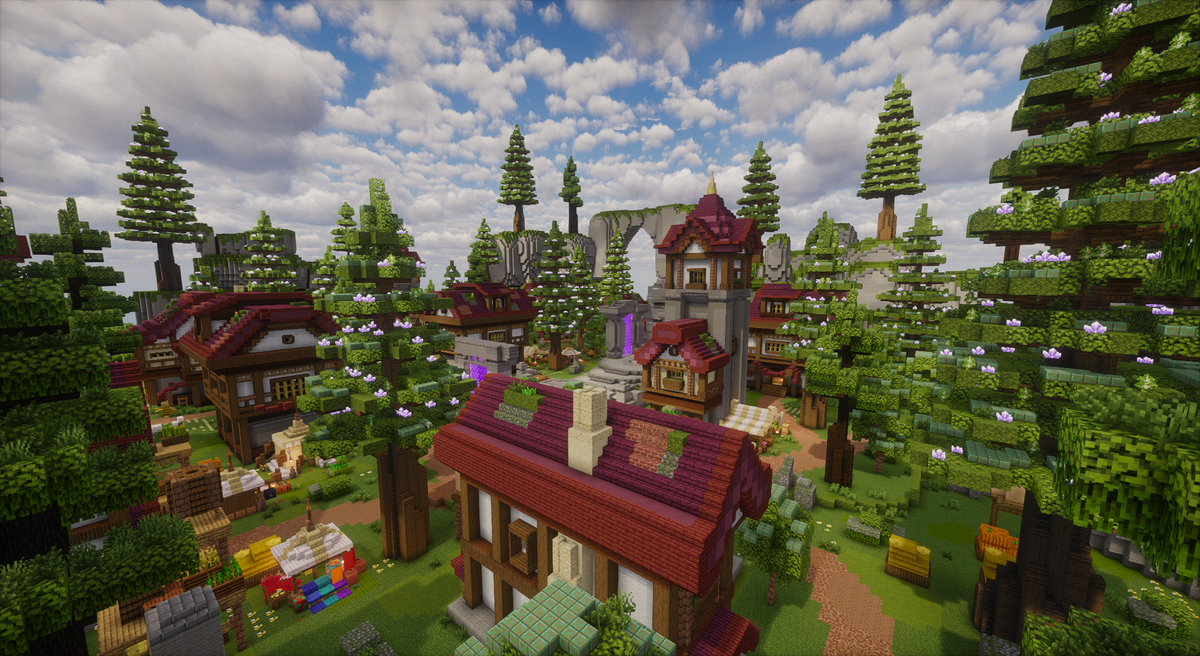 Eldenwood Village Spawn — Medieval Minecraft spawn, screenshot 2
