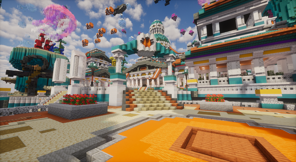 Aqualis Underwater Spawn - underwater fantasy Minecraft spawn, screenshot 7